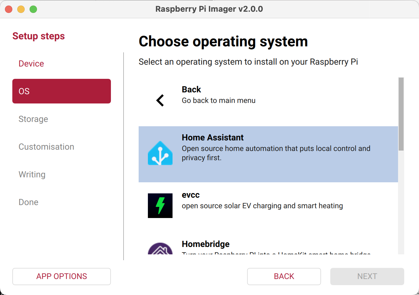 Raspberry Pi Imager Settings