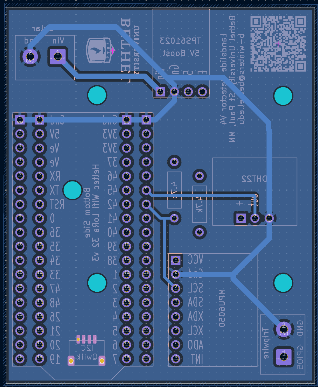 PCB Back Layer Layout